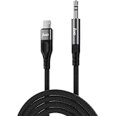 Juo Lightning to 3.5mm Jack Aux Stereo TRS Audio Cable 1 Meter