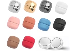 MIYUANGKJ Hijab Pins Magnéticos Hijab Clip Magnético Botones Magnéticos Broches Imán Hijab Pins Sin Coser Clip Hijab Undercap Botones para Camisa Bufanda Hijab 10 Pares, Hierro