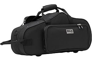 Protec Max - Custodia profilata per sassofono contralto, colore: Nero