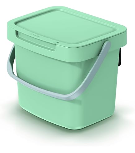 Winco Schlanker Mülleimer 23 Liter Schwarz – Hochwertiger Küchenabfalleimer Für Profis & Hobbyköche