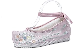 Lazutom Donne Inverno Caldo Ricamo Hanfu Plus Scarpe di Velluto Cinese Antico Costume Partito Scarpe