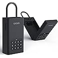 Lockin Lock Box L1, Wireless Smart Lockbox for House Key Outdoor Wall Mounted Door Hanging, App Control Digital Bluetooth Key Safe Remote Access Pin Code for Outside, Airbnb Hosts, Realtor, Car Key