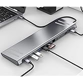 Coverzone 14in1 Type-C to Dock İstasyonu 14'&uuml; 1 arada HDMI VGA PD(3.0), 4 * USB, 2 * USB C, 10 / 100M Gigabit 14 in 1 Macbook
