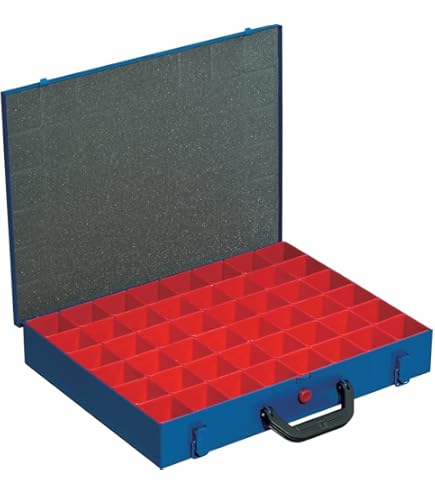 Cassetta Porta Attrezzi ALIT Con 59 Compartimenti - Metallica, Colore Blu, Con Vassoi Rimovibili - Foto 6