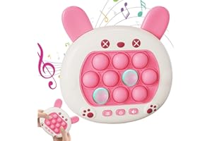 PLLYPE Bubble Sensory Fidget Toy, 4 tryby pracy, puzzle do gier, kontroler do gier, funkcja Quick Push, Push Bubble Fidget, zabawka do zabawy dla dzieci i dorosłych, prezent (różowa)