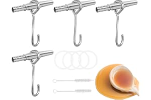 Tree Sap Tapping Kit, Spiles for Maple Sirap 4 Set Trunk Sirap Tapping Kits | Tree Sap Collection Drill Bits, Steel Maple Tree Taps Spiles with Cleaning Brushes for Outdoor