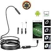 Microcase 3'&uuml; 1 Arada Endeskop Kamera Mikrofon Usb 2.0 Micro Usb Ve Type-c 6 Led Su Ge&ccedil;irmez 2 Metre Borescope Yılan Kamera A