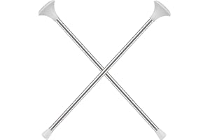 ABOAT 21" White Baton Twirling Marching Batons Mini Shaft Baton Cheerleader Dance Baton (21inch 2PACK, White)