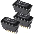 GUUZI 3Pcs 5 Pin 12V 20A/ 24V 10A Interruttore per Finestrino dell'auto
