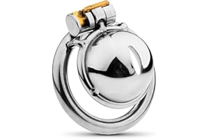 MKGMYGZ Platjaula De Castidad Hombre Sissy Chastity Cage Male Sexuales Para Sexo Pareja Jaula De Metal Para El Pene Juguetes Eróticos Para Adultos (45MM)