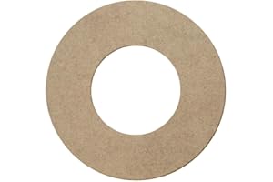 BÜTIC GMBH MDF Loch-Ring-Scheiben - Basteln Deko 5-40cm, Außendurchmesser:33cm Außendurchmesser, Innendurchmesser:22cm Innendurchmesser