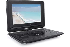 Annadue Reproductor de DVD EVD portátil/Pantalla LCD de 13,9 Pulgadas para niños, con función de TV/FM/USB/Juego, función de Memoria de Falla de energía Inteligente (EU)