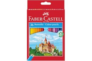 Faber-Castell 120136 - Estuche Cartón con 36 Lápices Hexagonales - Multicolor