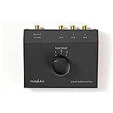 NEDIS - Commutateur Audio Analogique - 3x Entrée de Connexions - 1x Sortie de Connexions - Table de Mixage - Amplificateur au