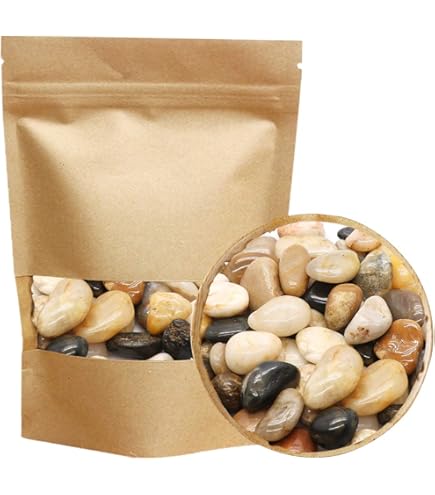 Natural World Steinpflanzen-Topper, 2 Kg, 5 Mm, Marmor & Quarz – Für Blumentöpfe Innen & Außen