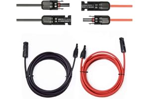 WELLANPOWER 2×10m Solarkabel Verlängerung 6mm2, 4mm²/6mm² 1-15m Solar Kabel, Balkonkraftwerk Solarpanel Solarmodule Solar Kabel Verlängerungskabel, IP67 Wasserdichtem für Solaranlage Photovoltaik