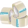 ARVO Packing Tape - Parcel Tape - Tape - 3 Rolls (48mm x 60m) - Clear Tape for Packing Boxes, Secure Sticky Sealing Packaging Tape for Moving House