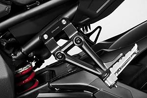 MT10 2022/23 - Kit Reposicionamiento Estriberas Pasajeros (R-0754) - Reposapiés Pedales - Tornillería Incluido - Accesorios De Pretto Moto (DPM Race) - 100% Made in Italy
