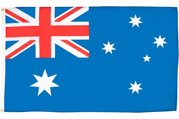AZ FLAG - Drapeau Australie - 90x60 cm - Drapeau Australien 100% Polyester Avec Oeillets Métalliques Intégrés - Pavillon 50 g