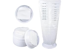 MYKAGS Lot de 25 sacs à vomi jetables pour mal des transports, voiture, voyage, grossesse et enfants - Capacité de 1000 ml - Idéal pour chimio et mal de voiture - Blanc