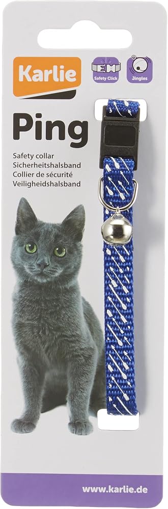 Karlie Kedi Tasma, 10 mm x 30 cm, Mavi