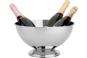 Leopold Vienna Classic II champagneskål, rostfritt stål, diameter 35 x 19 cm, 304, silver, 1 st (förpackning om 1), klassisk