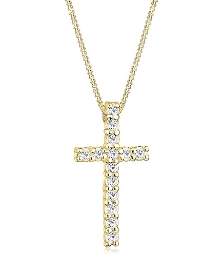 Verharde kruis gedraaide kroon ketting, geplaveide zirkoon hanger voor vrouwen (zilver