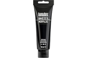 LIQUITEX Basics Acrylic Paint, Mars Black, 118 ml Tube