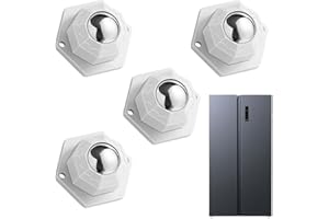 TREABEAR 4Pcs Möbelgleiter für Schwere Möbel, Rollen für Möbel, Kugelrollen für Möbel, Selbstklebendes Rollenrad, Kugelrollen für Möbel, Lenkrollen Klein, Mini Rollen für Küchengeräte Möbel