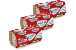 Nutribén Potitos Introducción al Pollo con Arroz Y Zanahorias, Desde los 4 Meses, Pack 6 x 120gr