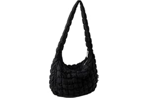 NAMCHEBARWA Quilted Tote Bag for Women, Lightweight Puffy Tote Bag Quilted Padding Shoulder Bag Hobo Bag Satchel Handbag Cloud Bag for Ladies Girls Travel Shopping Work