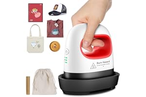 MEFINE Mini Presse à Chaud, Presse de Transfert pour Bricolage, Machine à Presser Petits raccords en Vinyle HTV, Portable Presse à Pression pour Vêtements, T-Shirts, Chaussures, Chapeaux