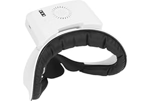 ASIXXSIX Ventilateur de Refroidissement VR pour Oculus Quest 2, Ventilateur de Circulation d'air de Refroidissement Anti-buée à 3 Vitesses avec Coussinet D'interface Faciale en PU Foma Doux