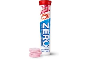 HIGH5 ZERO Electrolyte Tablets | 20 Servings | Pack of 1 | Berry | 0 Calories | Hydration Tablets | Vitamin C | Sugar Free | Essential Electrolytes for Rehydration & Recovery | Vegan
