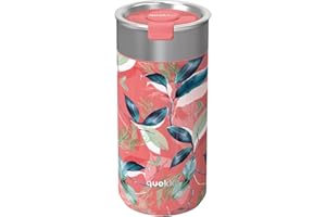 Quokka BOOST Egzotyczny różowy kubek do kawy TERMICZNEJ STALI NIERDZEWNEJ 400 ML