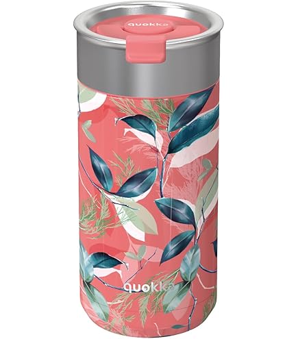 Quokka Whim Blue Garden Thermoscontainer voor levensmiddelen, van roestvrij staal, houdt de temperatuur vast, 360 ml