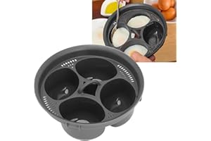 YUYTE Stampi per Morsi di Uova in Silicone, Teglie per Muffin per Friggitrice Ad Aria Stampo per Torta di Brownie Antiaderente, Cestello per Vapore Multifunzionale PP per Uso