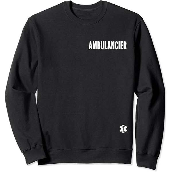 Sweat Ambulance Personnalisé Sweat à Capuche Ambulancier