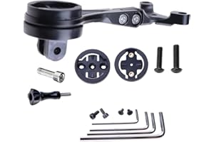 NELBONS Bicycle GPS Computer Mount Bracket Compatible with Garmin/Magen e/G/G+/Bry ton/Wa hoo with Go Pro Monopod Adater Out-Front Integrated Mount Fits Cannon Dale Hollow Gram Knot SystemBar