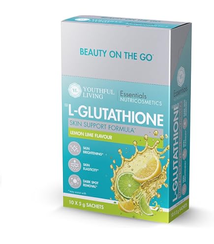 dr vita glutathione review Youthful Living Nutricosmetics L-Glutathione Unflavoured Sachets 5 g (Pack of 10) Health & Household wheat safe Size:6 Pack Glutaboost®: Glutathione Precursor (120