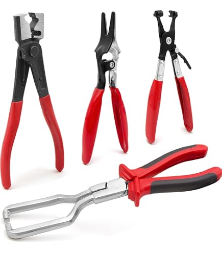 Glarks Set 9 Pinze Per Tubi Flessibili Blu – Pinze A Molla A Lunga Portata E Kit Rimozione Per Tubi Carburante, Olio E Acqua (11/16-2-1/2”)