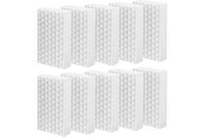 WUKEMAOYI 10 Stück Schmutzradierer Schwamm, Putzschwamm Radierschwamm Schmutzradierer Wand, Zauberschwamm Reinigungsschwamm für Haushalt, Küche, Wand, Bad, Böden, Schuhschwamm, Weiß