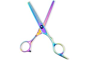 LEIKEDUN Professional Hairdressing Scissors, Modelling Scissors, 6.7 Inch Stainless Steel Hair Scissors, Professional Thinning Scissors with Extremely Sharp Leaves, Thinning Scissors Hairdresser for Unisex,