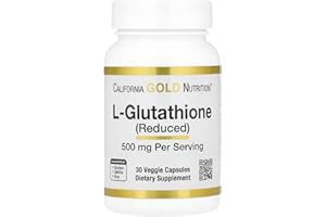 L-Glutathione (Reduced), 500 mg, 30 Veggie Capsules, California Gold Nutrition