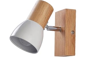 Lindby Applique dimmerabile (Scandinavo) colore Marrone, in Legno ad es. Soggiorno & Sala da pranzo applique