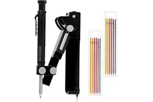 WiMas Multifunktions Anreißwerkzeug Bau Anreißer Markierungswerkzeug Bleistift mit Tiefenbohrung Bleistift, Streichmaß Anreißer Line Maker Messwerkzeug