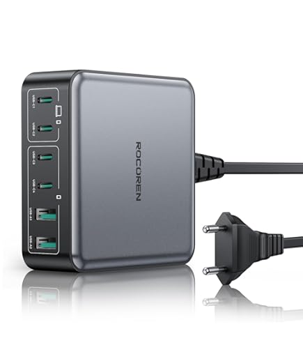 200W 6-poorts USB C-oplader, Snellader, Meervoudige 200W 6-poorts USB C-oplader, Snellader, Meervoudige