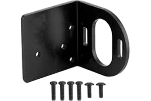 Dilwe RC Support de Montage de Moteur en métal Base de siège pour Moteur 540 3660 3650 Accessoire RC(Noir)