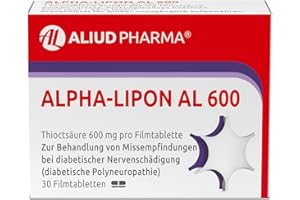 ‎AL ALIUD PHARMA ALIUD PHARMA Alpha-Lipon AL 600, 30 Filmtabletten: Mit Alpha-Liponsäure, bei diabetisch bedingter Nervenschädigung