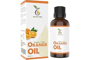 NATURA PUR Olejek Pomarańczowy BIO 30ml - 100% naturalny olejek eteryczny, wegański - Orange Oil (Citrus Sinensis) do kosmetyków, aromaterapii, dyfuzorów, olejków zapachowych
